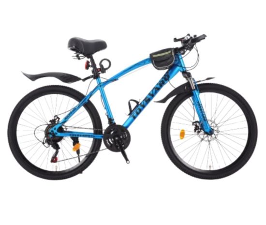 صورة دراجة هوائية هجين أزرق 26 مع هدايا